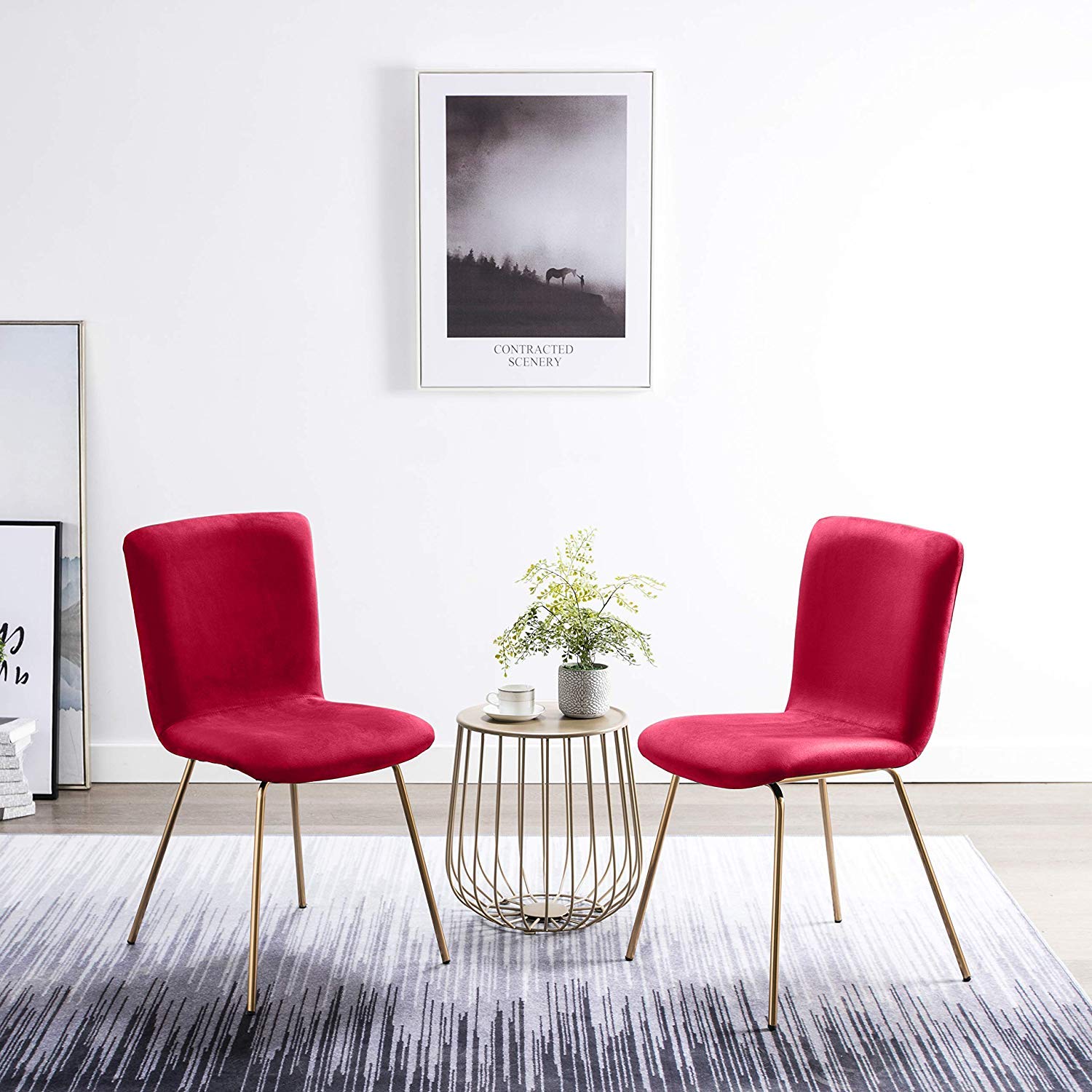 Red Velvet Chairs All Chairs