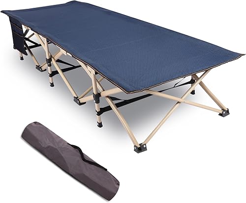 RedSwing Cunas para niños para dormir extra largas resistente y plegable para acampar en interiores y exteriores sin montaje 75 x 26 pulgadas azul