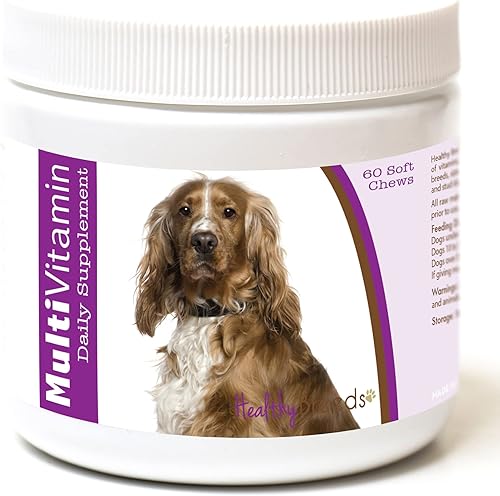Miniatura 106 de Healthy Breeds Multivitamínico siberiano Husky para perros, suplemento diario recomendado por veterinarios, sabor a tocino, 60 masticables suaves