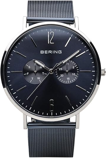 BERING Men Analog Quartz Classic Collection Watch with Stainless Steel Strap & Sapphire Crystal &hellip;
