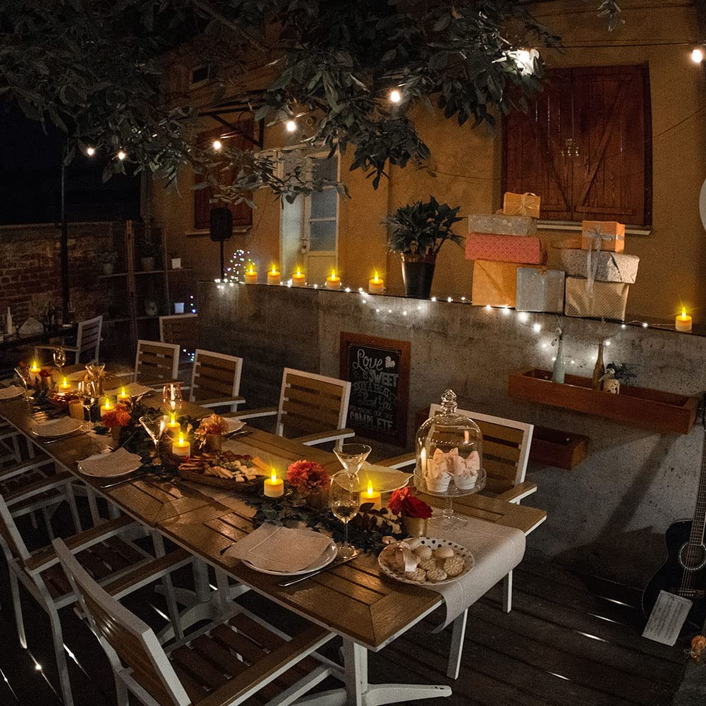 idyl light Candela a LED Senza Fiamma con Telecomando, luce da tè ricaricabile a led Candela tremolante, Funzione Timer, per Decorazione di Casa Camera Natale Partito Matrimoni Compleann(6 pezzi)