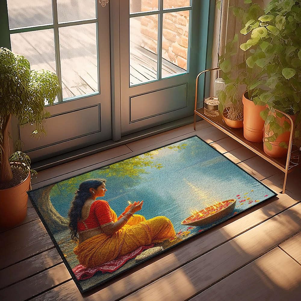 Paillasson garçon pour chambre à coucher motif mystique