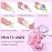 Makartt 3D Gel Nail Art: Clear Solid Builder Nail Gel 4 in 1 Non-sticky for Extension UV Glue for Acrylic Nails Rhinestones 3D sculpting Hard Gels UV/LED Lamp Required 15ml