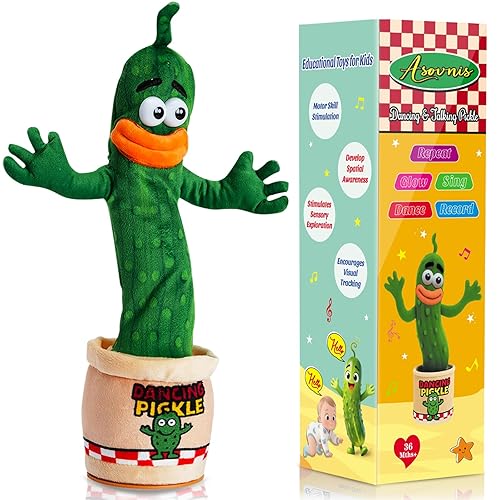 Dancing Talking Pickle Toy for Baby Toddler, Boys Girls Gifts