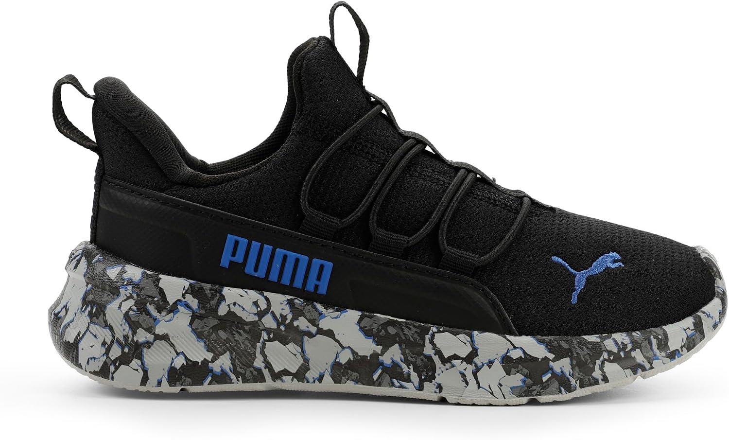 PUMA Unisex-Child One4All 2.0 Slip On Shoes, Black-Royal Sapphire SS26, 13, Wide