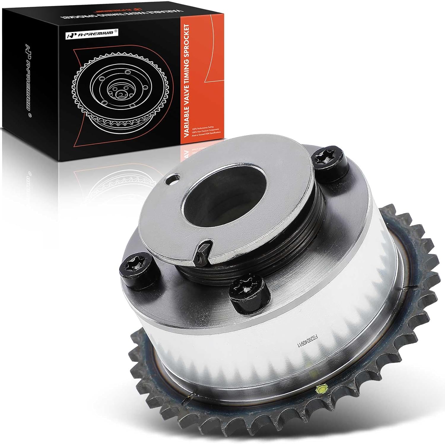 A-Premium Exhaust Variable Valve Timing (VVT) Sprocket Gear Camshaft Adjuster Compatible with Kia Sorento, Sedona, Telluride, Cadenza & Hyundai Santa Fe, Genesis, Palisade, Genesis Coupe, Azera