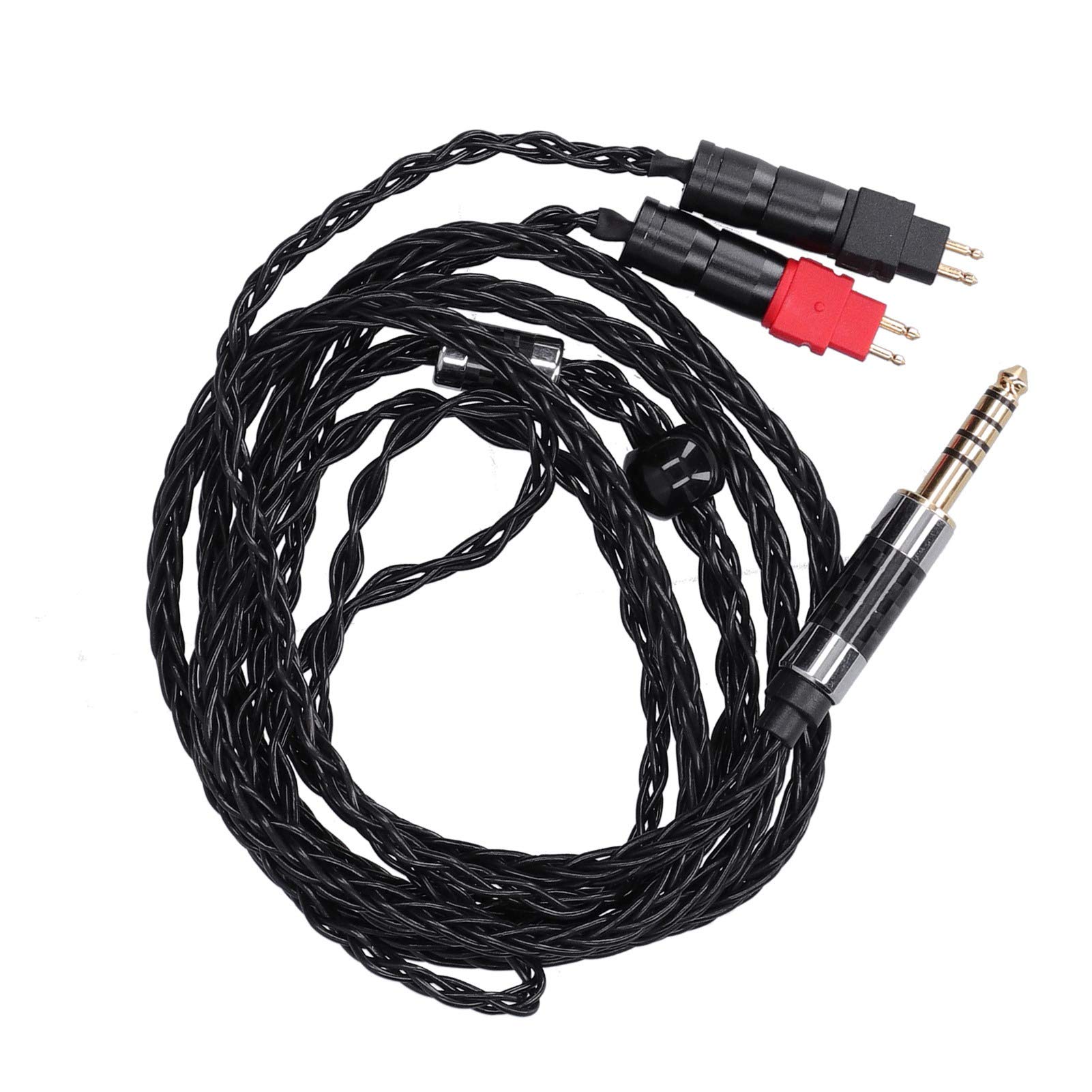 VBESTLIFE Cable de Audio para Auriculares, Cable de Audio Plateado OCC Equilibrado de Doble Aguja de 8 Núcleos para Sennheiser HD600 HD580 HD650 HD660s(Saldo de 4.4MM)