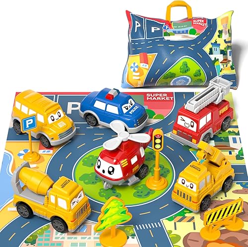 Bennol Juguetes para bebés y niños pequeños, 8 piezas de juguete y tapete de juego, bolsa de almacenamiento de tapete de juego, regalo de cumpleaños