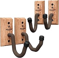 Vista 8 de Hold Up Displays - Soporte horizontal para pistolas y ganchos para escopetas almacenan cualquier rifle, escopeta y arco - Madera dura real cosechada