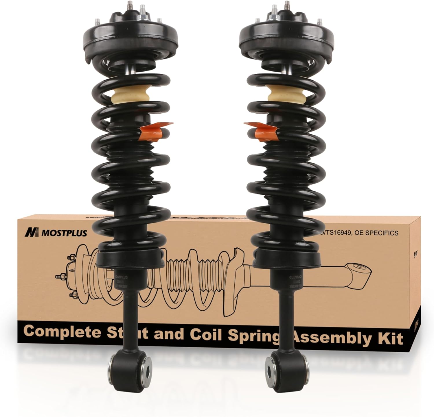 MOSTPLUS Front Struts Shocks Shock Absorber 171369 Compatible for 2003 2004 2005 2006 Ford Expedition Lincoln Navigator Strut Assembly