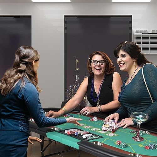 Miniatura 3 de Vilobos Juego de fichas de póquer, 500 fichas de póquer con estuche de transporte para Texas Holdem Blackjack Gambling