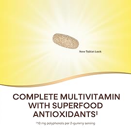 Nature\'s Way Alive! Daily Complete Multivitamin for Women, Supports Energy Metabolism, Hair, Skin & Nails*, B-Vitamins, Superfood Antioxidants, 130 Tablets (Packaging May Vary)