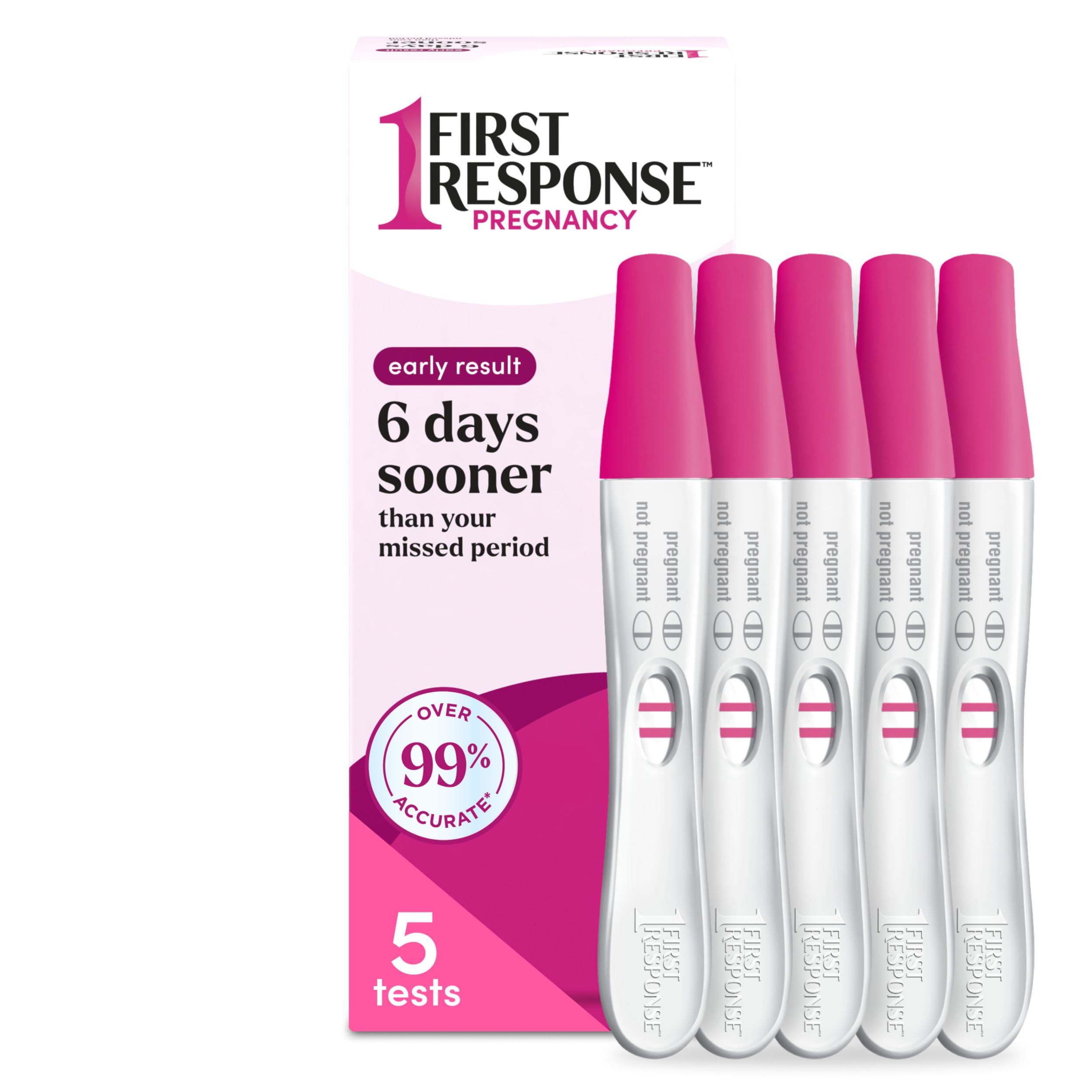 First Response Early Result Pregnancy Test, 5 Count Pack of 1