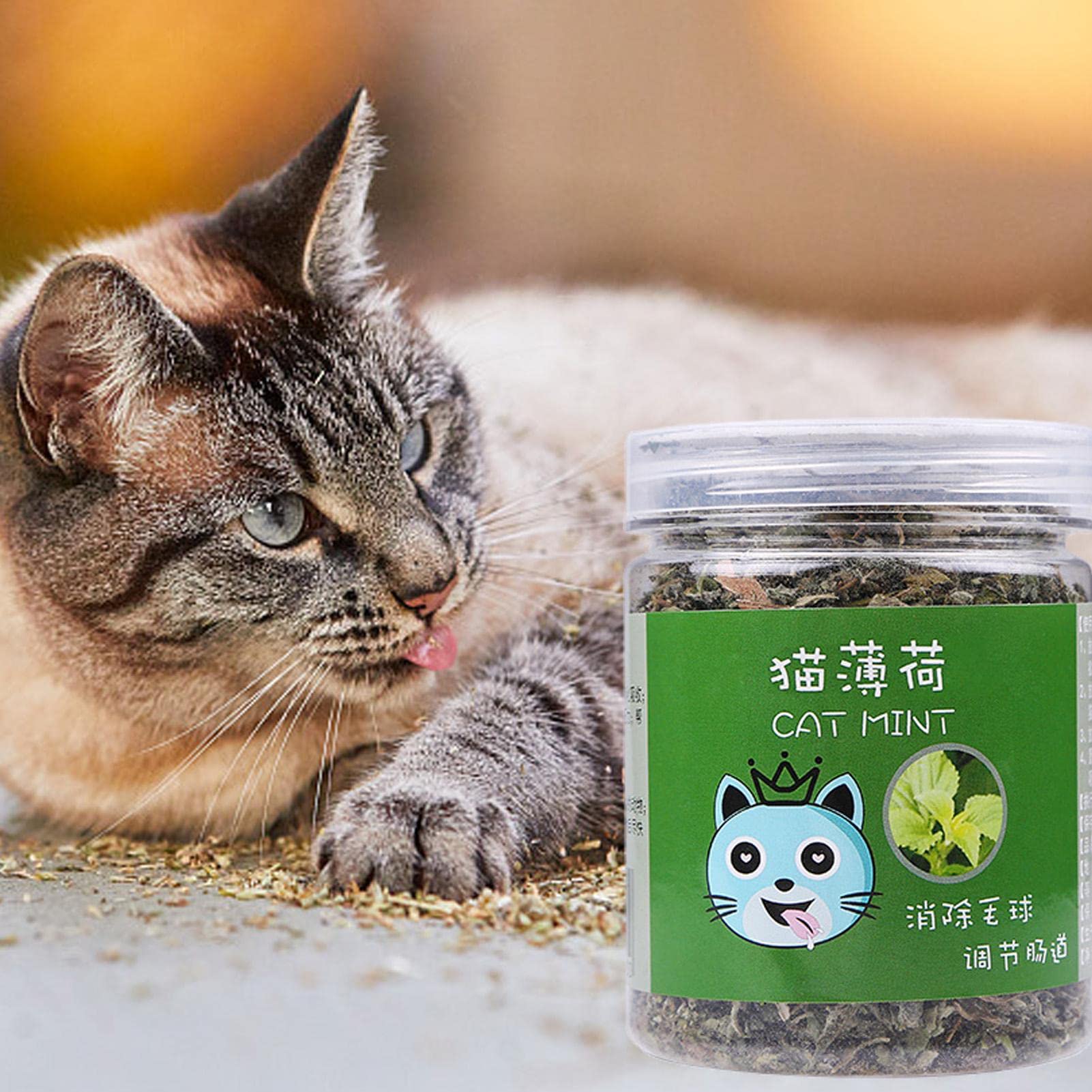 Amazon.co.jp: 2個 猫 ミント 乾燥葉 キャットニップ 猫おやつ 猫 