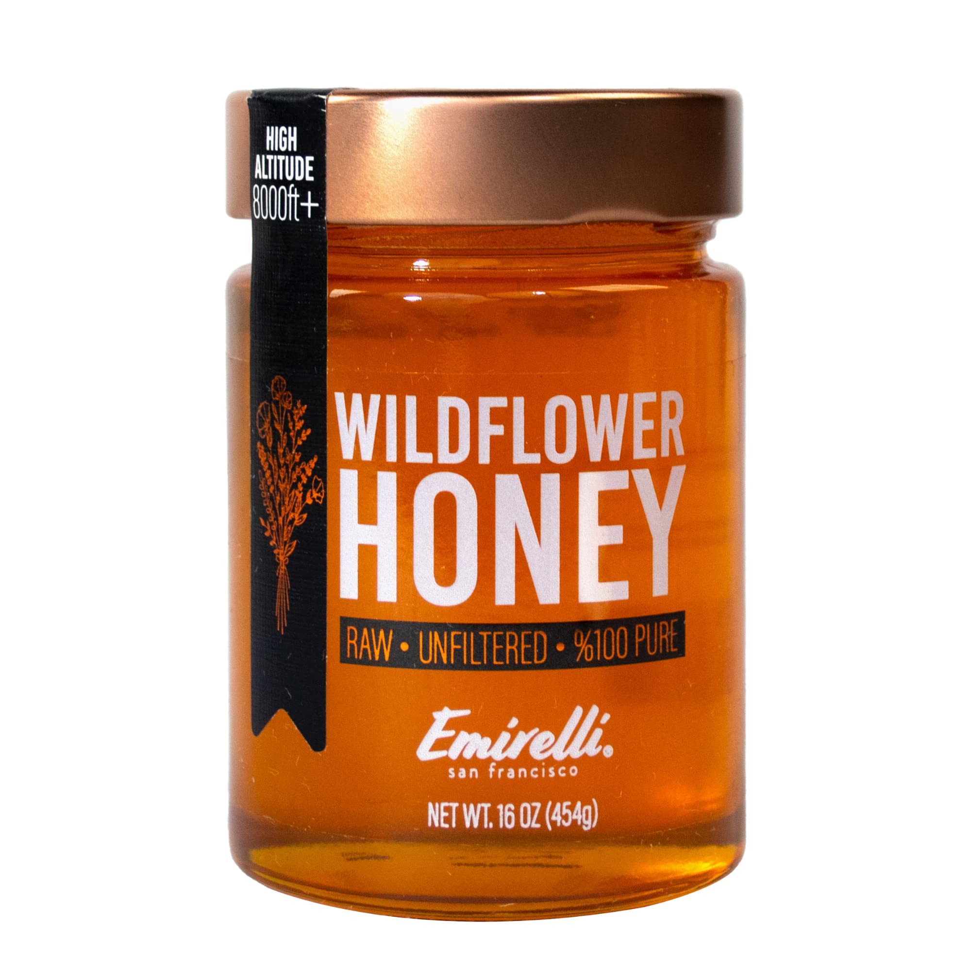 Amazon.com : Emirelli Wildflower Honey 100% Pure, Raw & Unfiltered