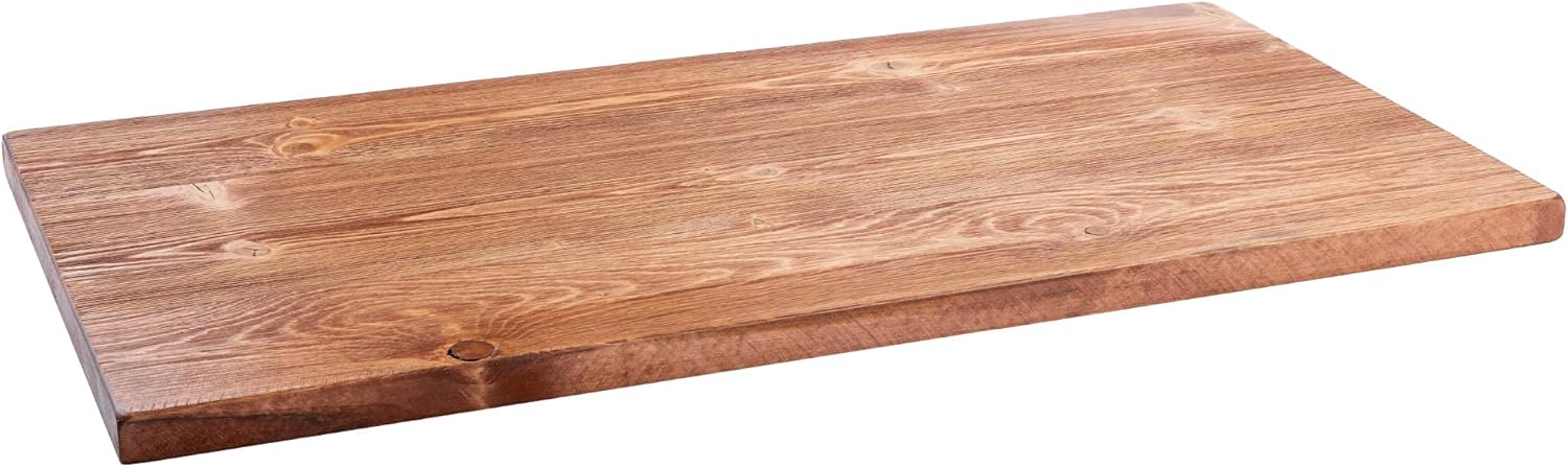 PIPE DECOR Restore Solid Wood Coffee Table Top 18 in. x 36 in. x 1.25 in. Reclaimed Ponderosa Pine in Sunset Cedar