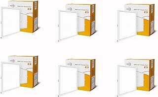 wipro Garnet 6W Wave Cct Square Panel|Colour Changing Panel|Warm/Neutral White,Cool White|Slim Border&amp;Sleek Design|Recesse