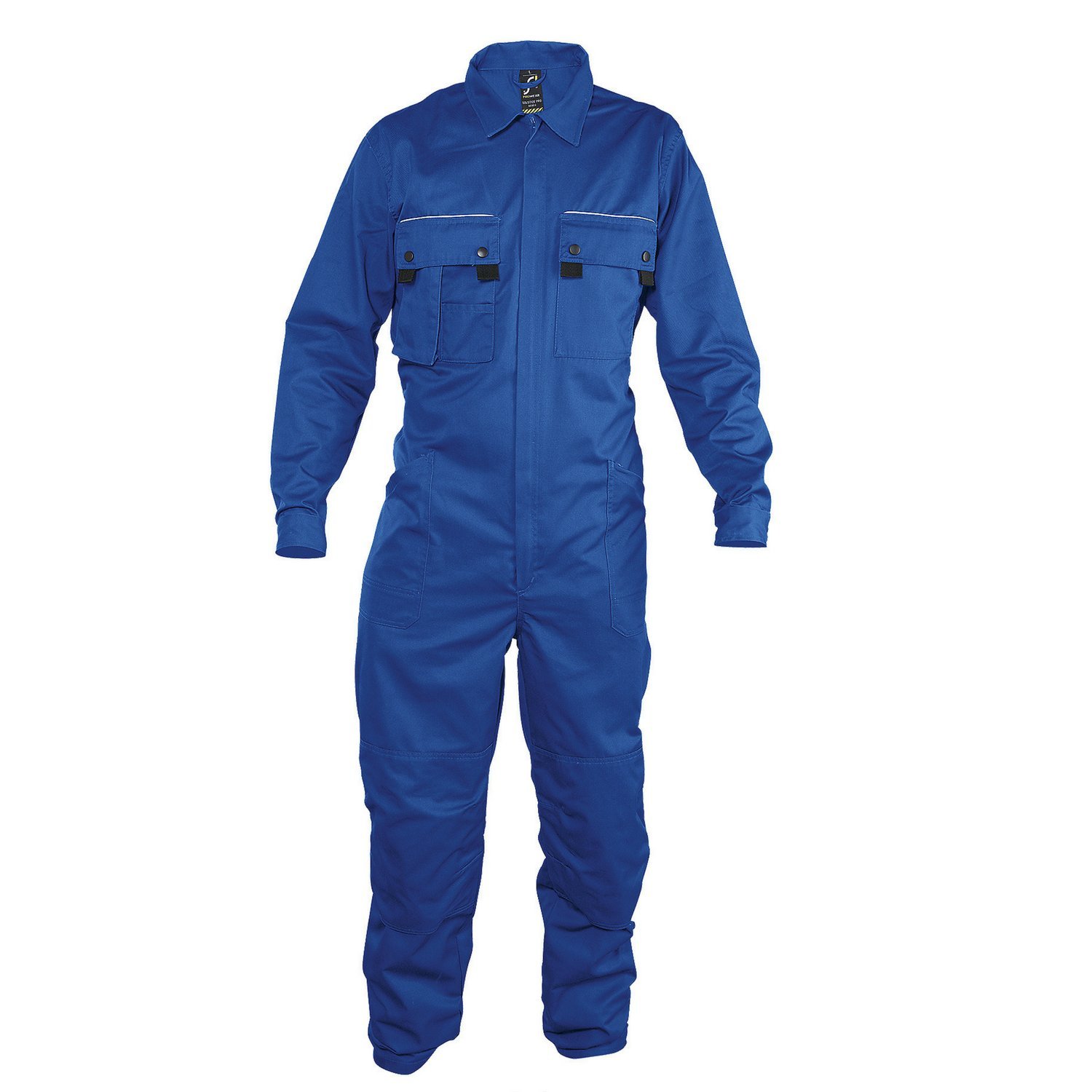Solstice Pro - Combinaison Workwear Simple Zip (L, Bleu Bugatti)