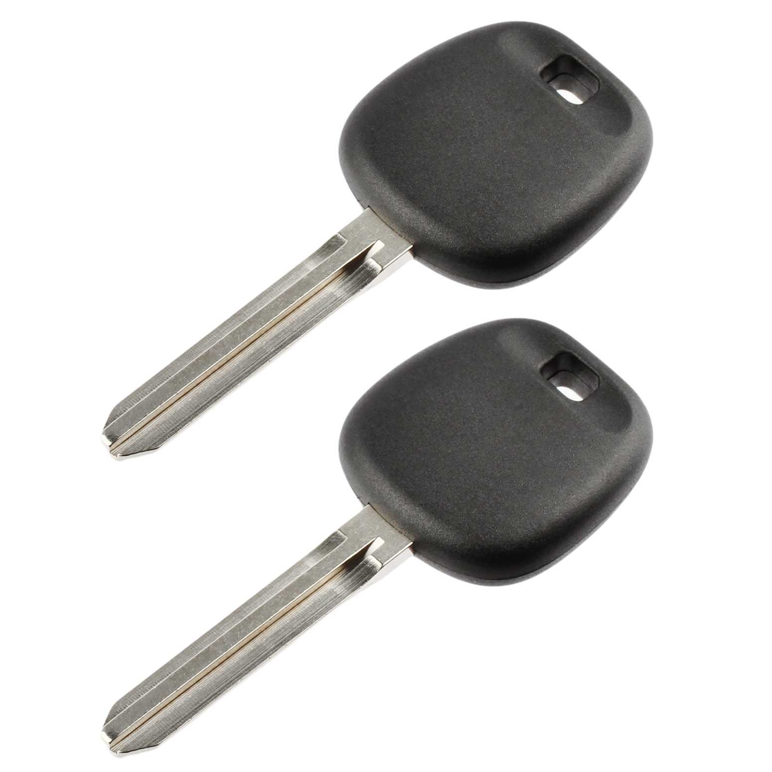 USARemoteUncut Transponder Ignition Key fits Toyota with 4C Chip, Set of 2
