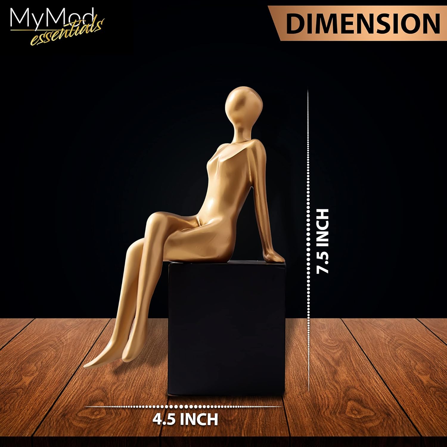 Modern Girl Statues Decorative Bookend Set. Add Modern Touch to Any Shelf or Table with These Unique Art of Confident Girl Statues. Use Them as Bookends Or Décor to Your Home and Office Modern Vibe! : Home & Kitchen