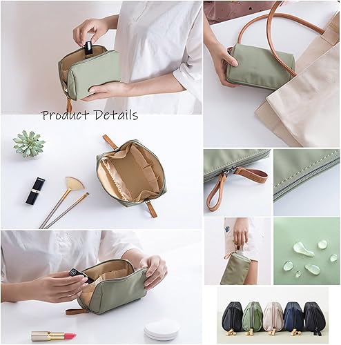 Miniatura 7 de Bolsa de maquillaje de viaje para mujer, mini bolsa de maquillaje de viaje impermeable, bolsa de embrague, bolsa multifuncional de gran capacidad