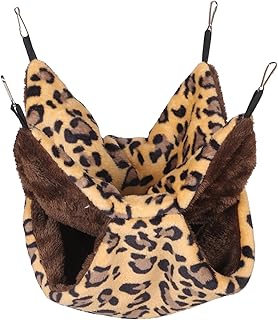 CORHAD Rede De Hamster Saco De Dormir De Pelúcia Cama De Chinchila Confortável Cama De Hamster Ninho De Esquilo Ninho Confortável Cama De Rede De Cobaia Pendurada Acessórios De Cama De