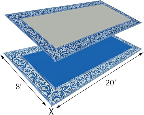 Miniatura 11 de Stylish Camping - Alfombrilla clásica reversible Café/Beige