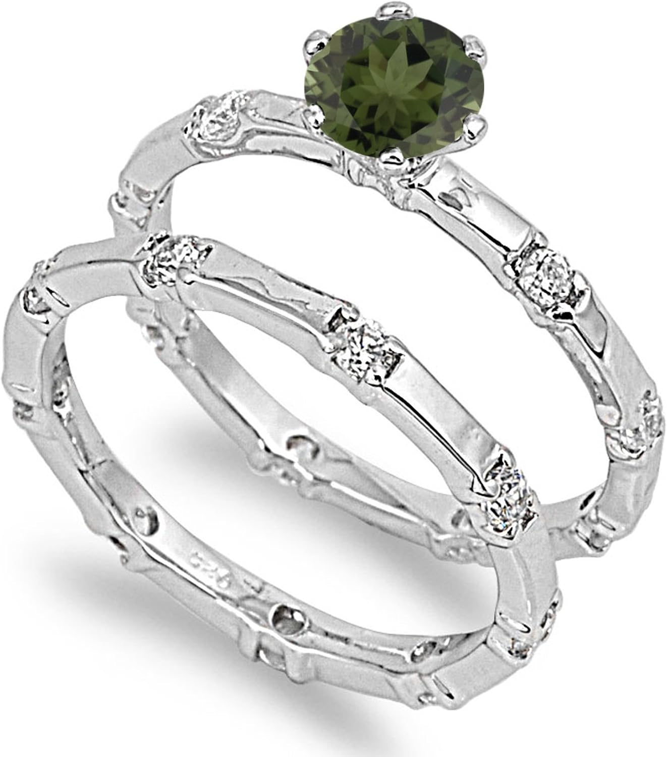 CHOOSE YOUR COLOR Sterling Silver Round Ring