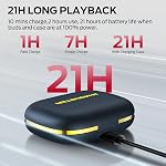 Monster Open Ear AC336 Headphones, Bluetooth 6.0 Wireless Earbuds with Stereo Sound, ENC Clear Call, 21H Playtime, Type-C Charging, Touch Control, IPX6 Waterproof Open Ear Earbuds for Outdoor
