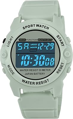 findtime Watches for Women Digital Small Simple Female Wrist Watch with Alarm/Stopwatch/5ATM Waterproof/LED Back Light