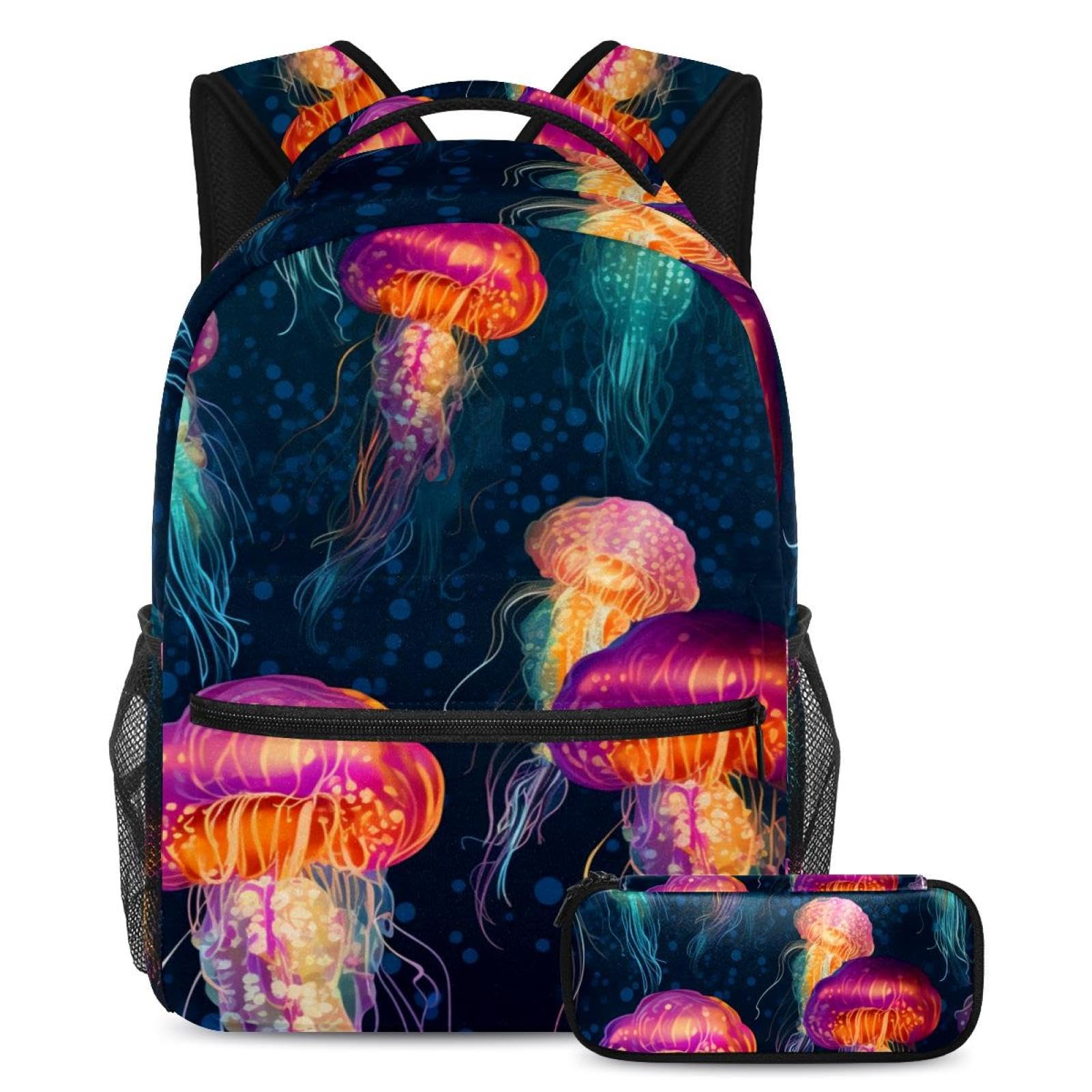 Sac à dos coloré avec trousse résistant pour ranger grands cahiers - 2