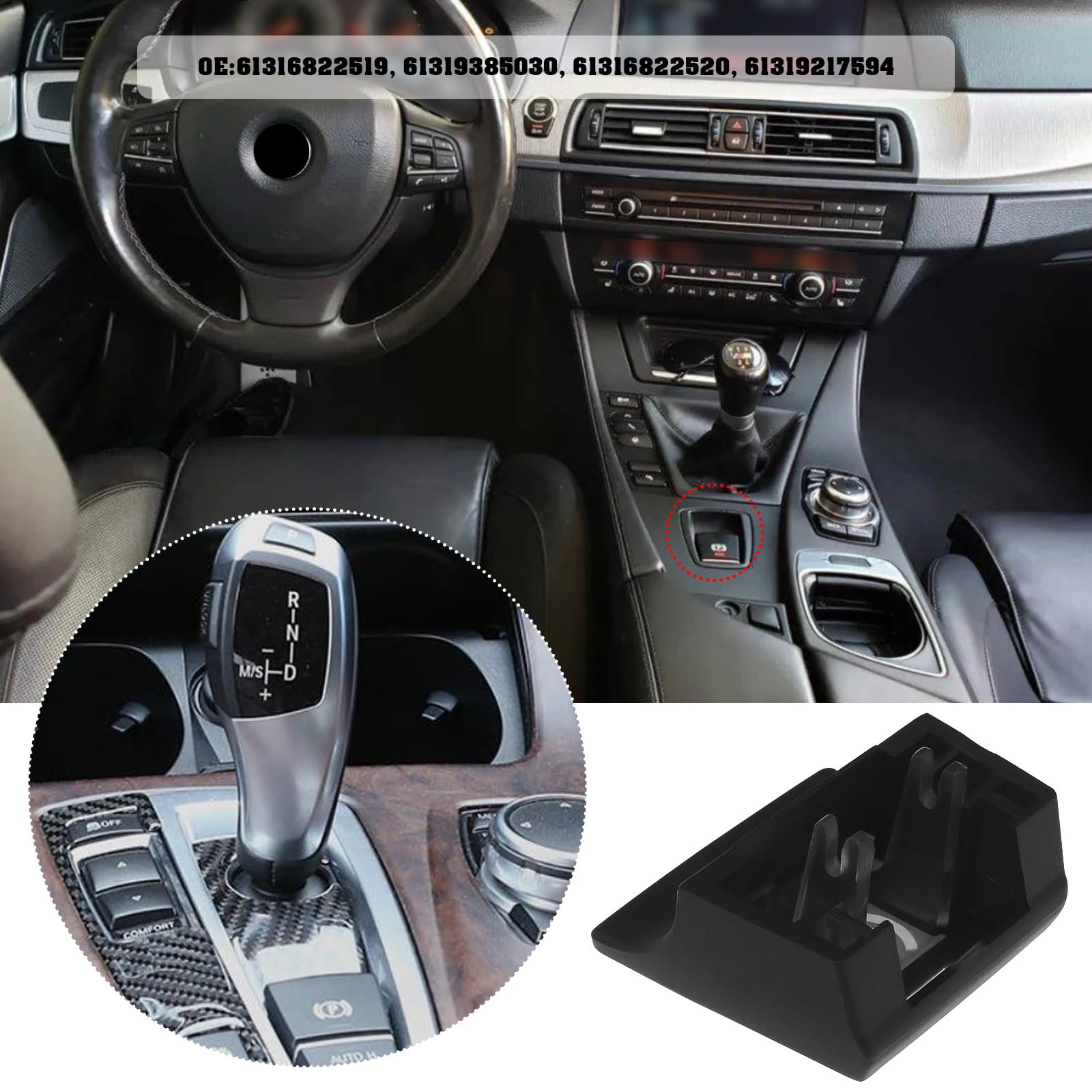 Copertura per pulsante del freno di stazionamento, per auto, freno a mano, freno a mano, tappo a pulsante P, compatibile con BMW