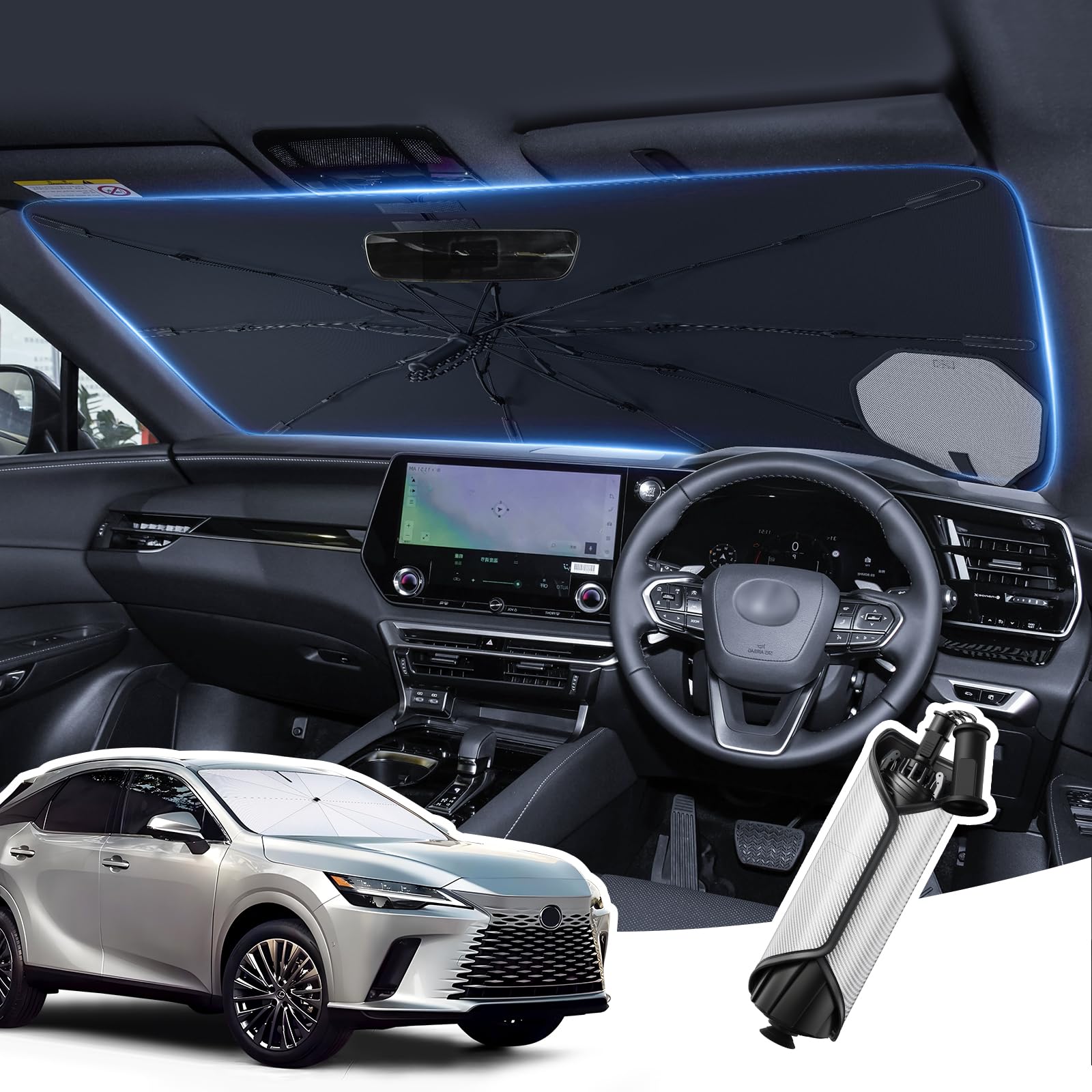 Amazon.co.jp: LANGBEAN 2026新設計 レクサス RX 5代目 専用 傘型