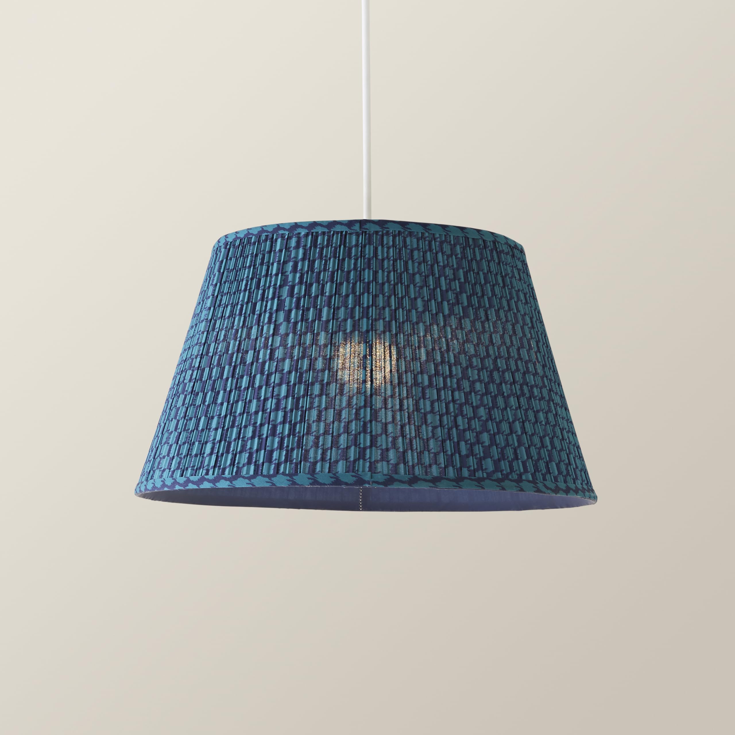 ValueLights | Malina Double Teal Large Pleated Tapered Easy Fit Lamp Shade (D) 45cm | Lamp Shades, Home Décor & Improvement Essential