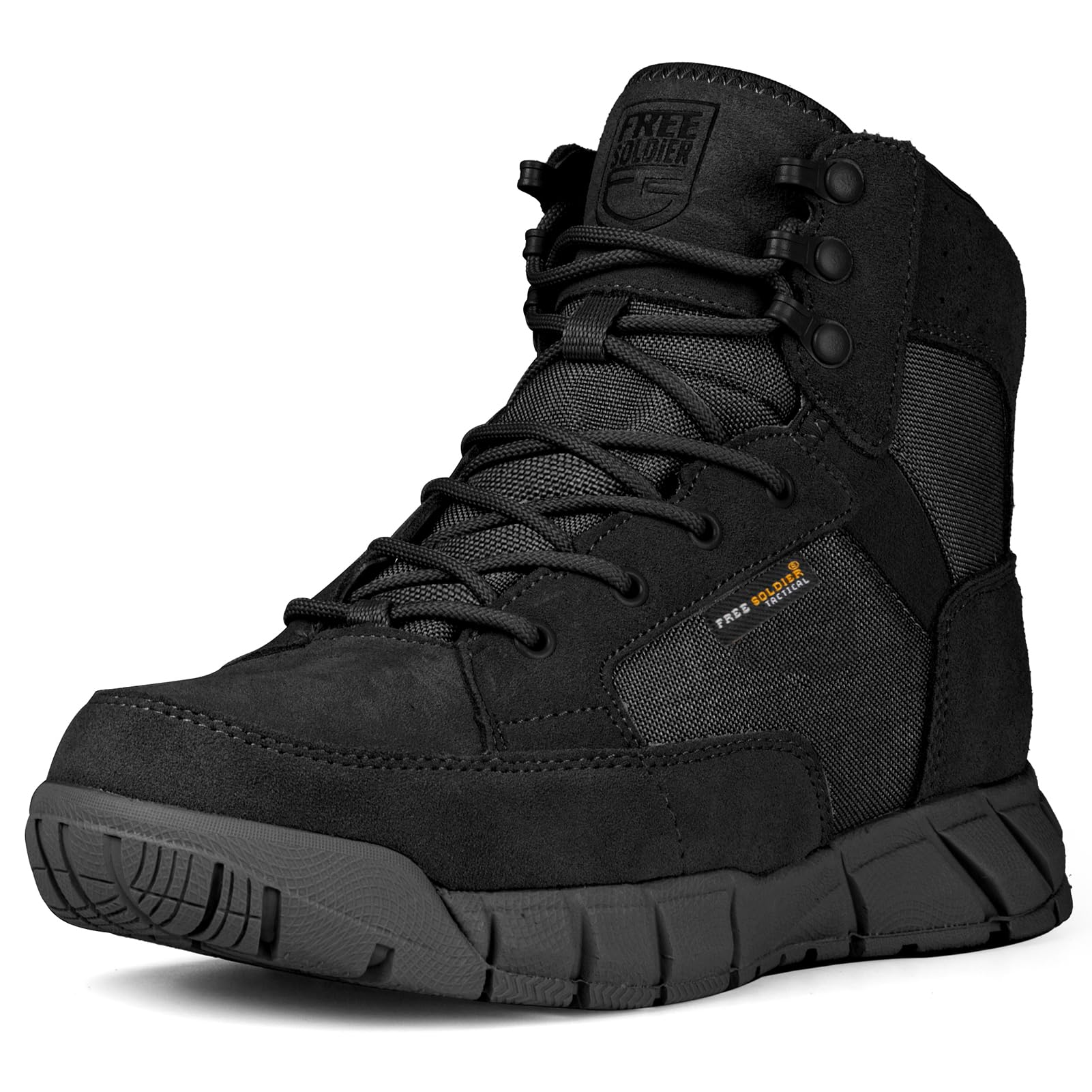 FREE SOLDIER Hiking Work Boots Men's Tactical Boots 6 Inches Waterproof Military Boots Outdoors Desert Boots