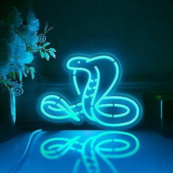 Cobra Led Light Box, Snake Wall Art Decor, Desktop Decorations, Bedroom Decor RGB Light, Small Size
