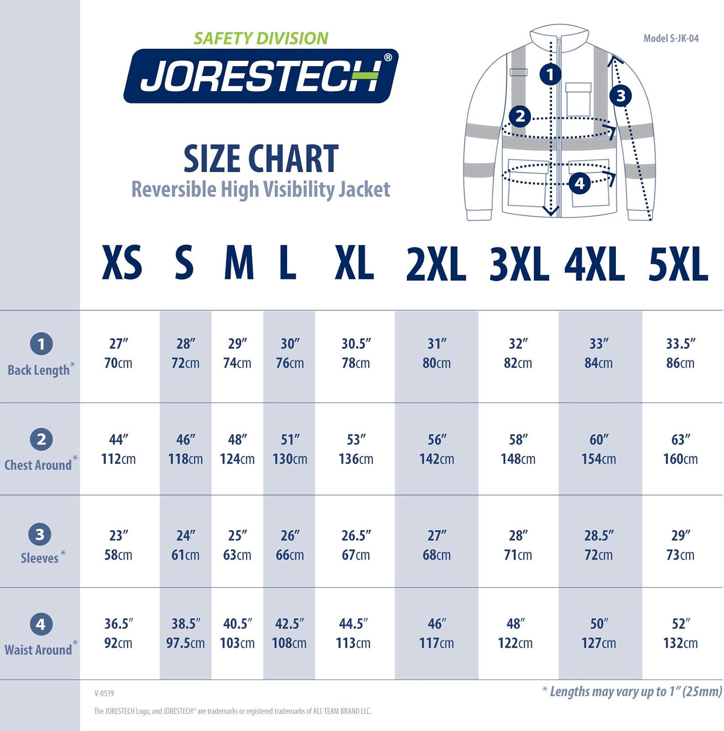 JORESTECH Safety 4 in 1 Windbreaker Reversible Gray Jacket Reflective High Visibility Yellow/Lime with Removable Sleeves ANSI Type R Class 3 JK-04 (2X-Large) - - 