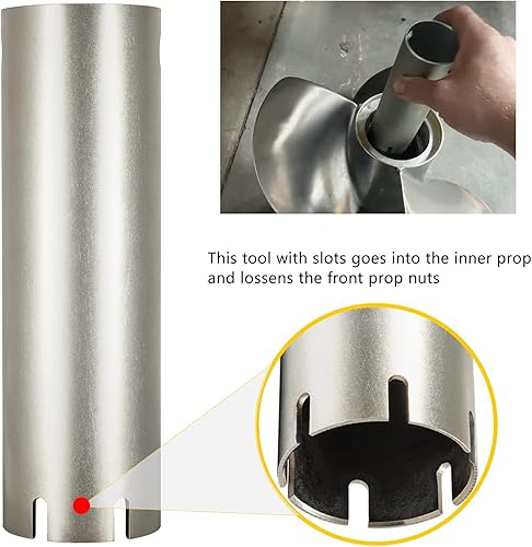 Miniatura 3 de Kit de herramientas de doble propulsión 3855516 Llave de hélice para Volvo Penta D F Duoprop DPS Duo Prop con hélices de la serie D, F, FH, I e IH