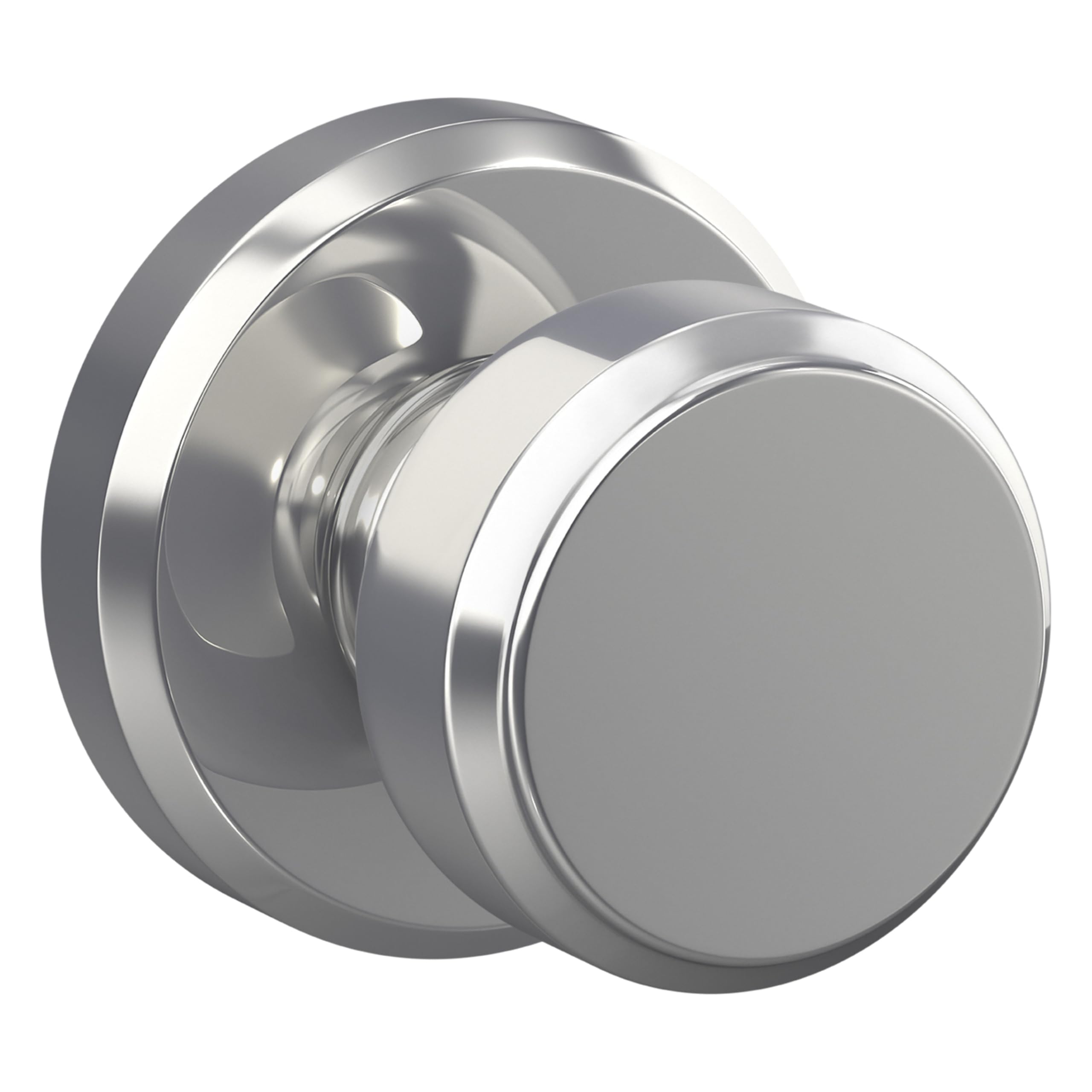 Schlage F10BWE625GSN Greyson Collection Bowery Passage Lock Knob, Bright Chrome