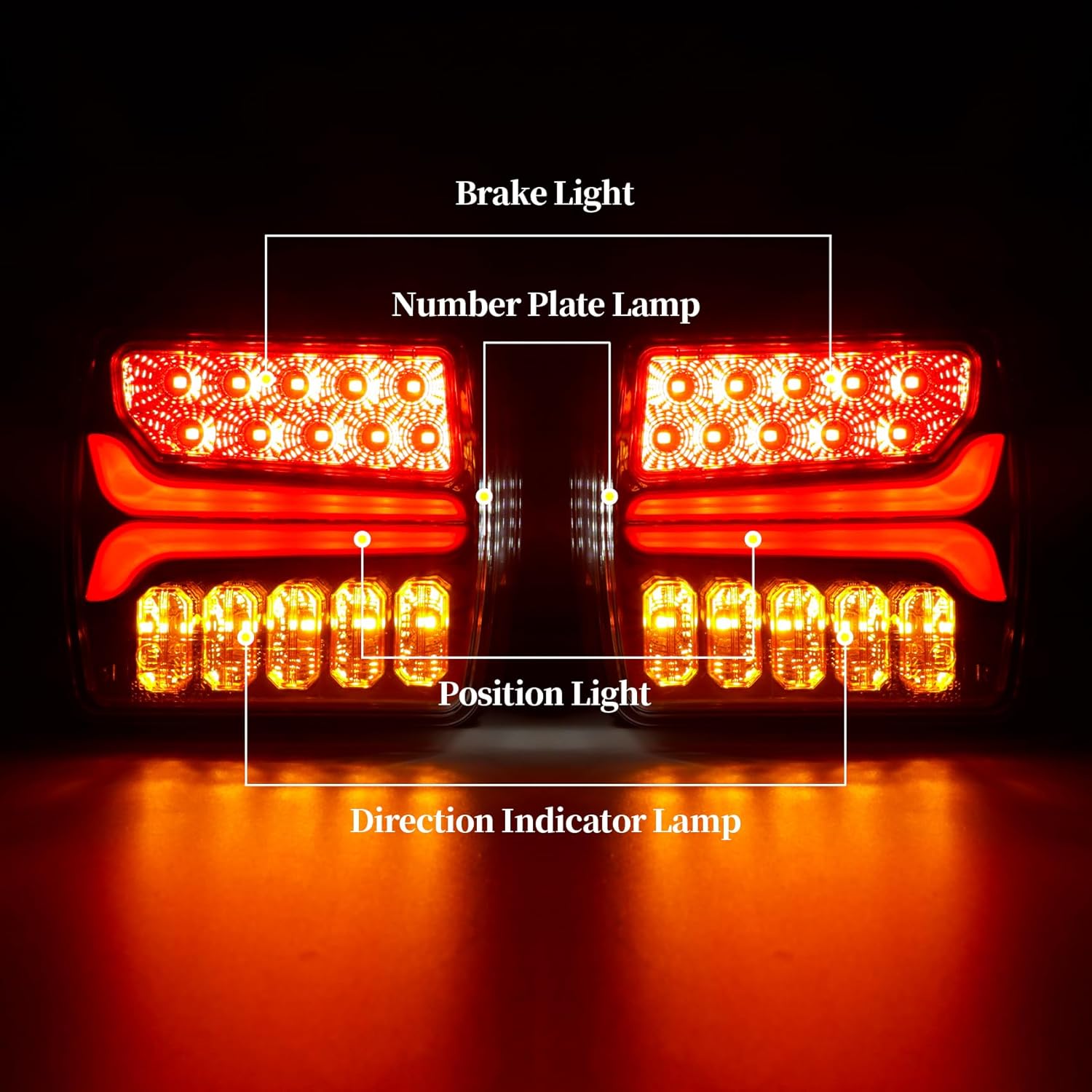 AOHEWEI LED Utánfutó Hátsó Lámpák működési bemutató