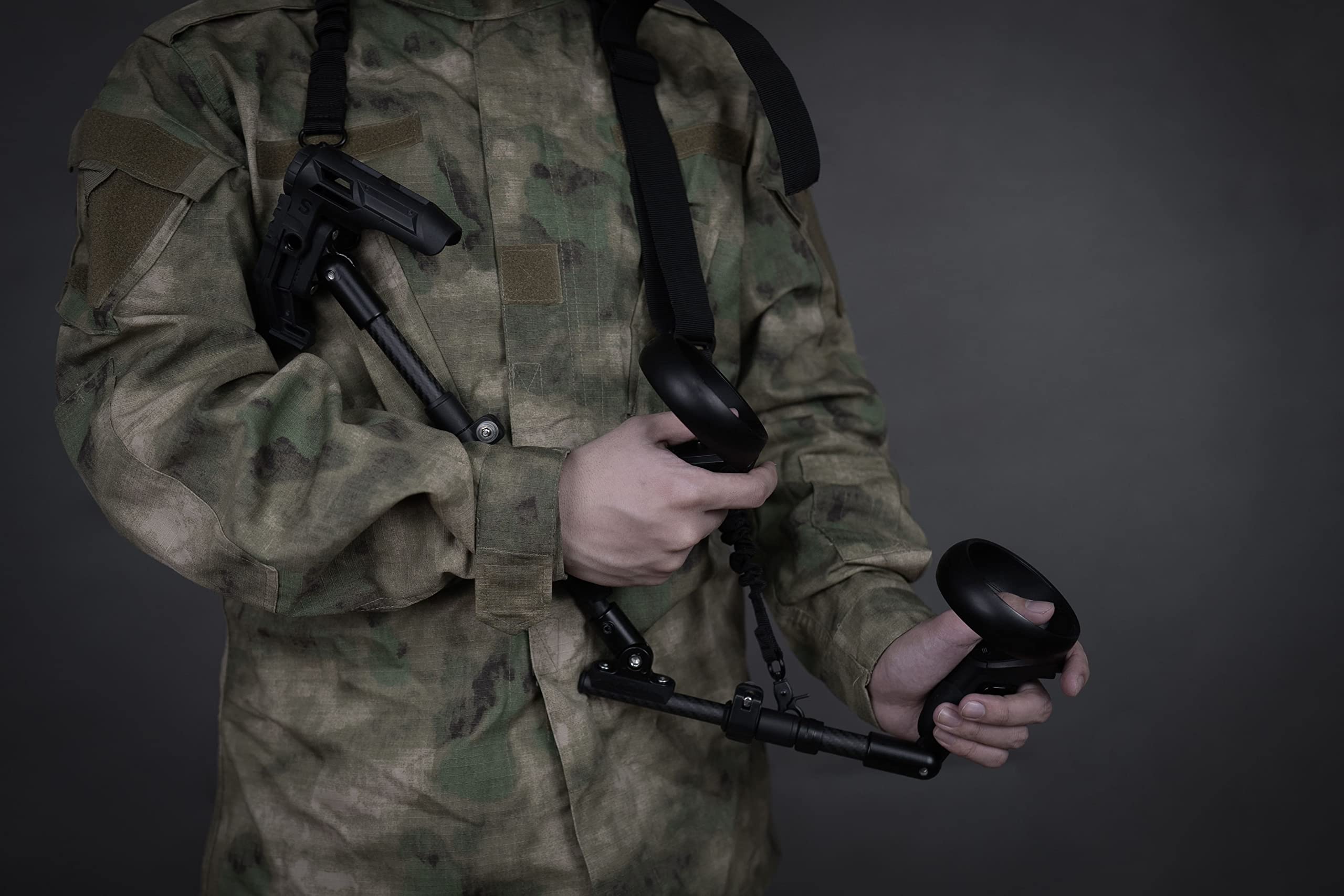 Accessori per controller VR per Meta Quest 1 VR Game Gun per Meta Quest 1 accessori, impugnatura P-istol per gioco FPS, esperienza di tiro migliorata (nero, Higstock)