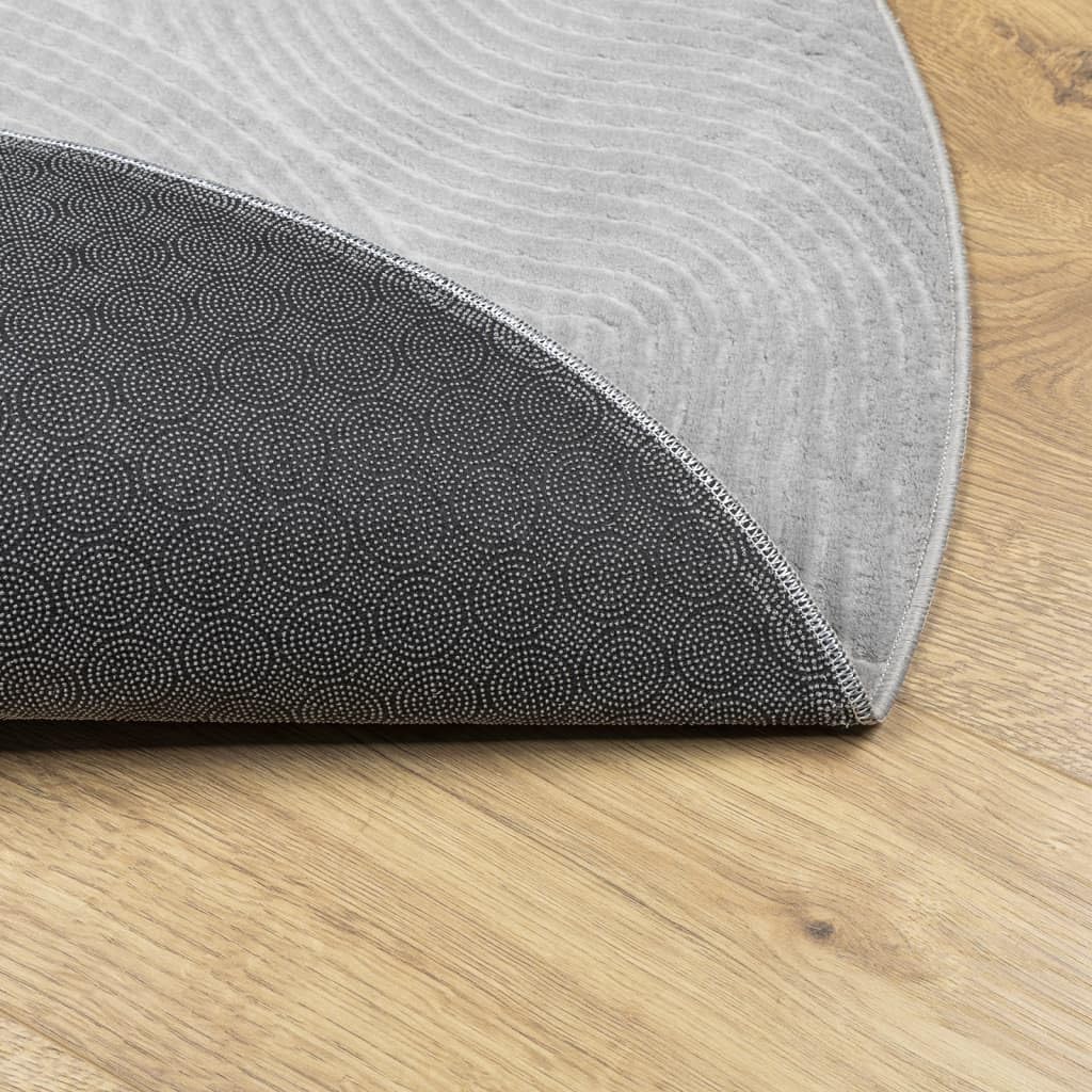 Tapis IZA Gris Poils Courts 160 cm Design géométrique Moderne pour Salon Chambre Couloir intérieur et extérieur Durable, Doux, Facile à Ranger