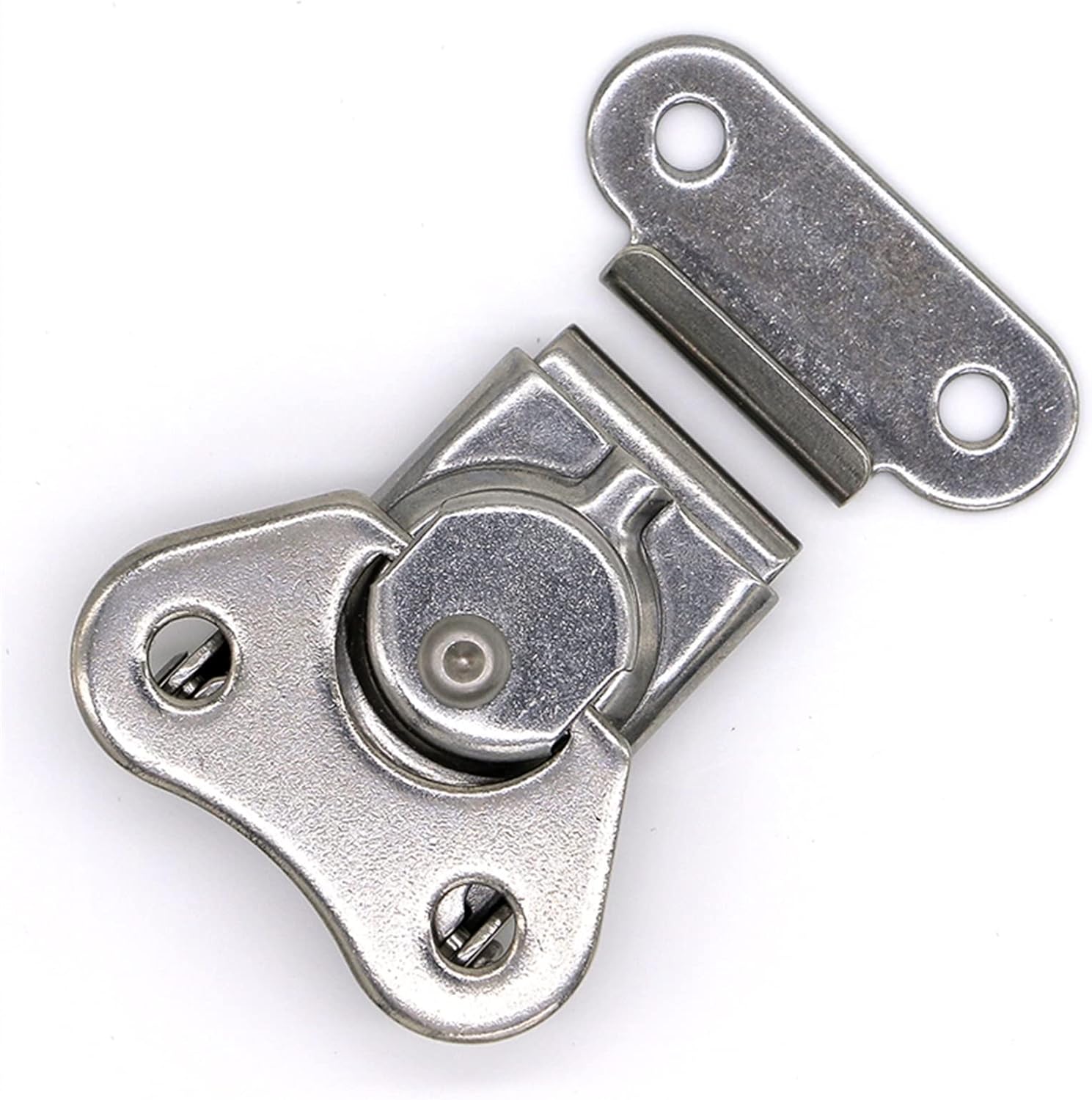 Hardware Stainless Steel Draw Latch Twist Latch for Case, Assembling Boxes Packaging Machinery Instruments 1Pcs(Stainless Steel)