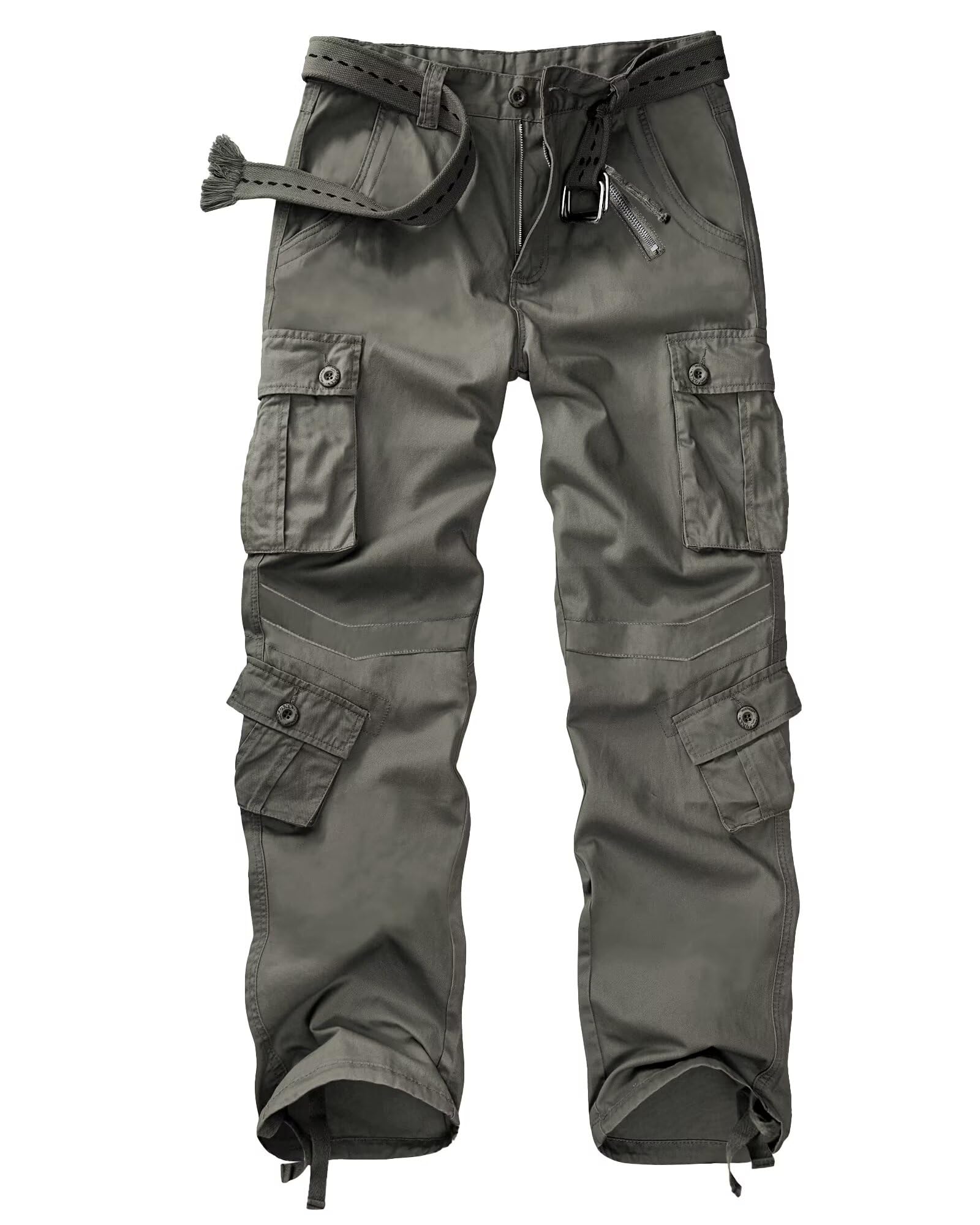 TRGPSG Women's Casual Combat Cargo Pants, Cotton Outdoor Camouflage Military Multi Pockets Work Pants