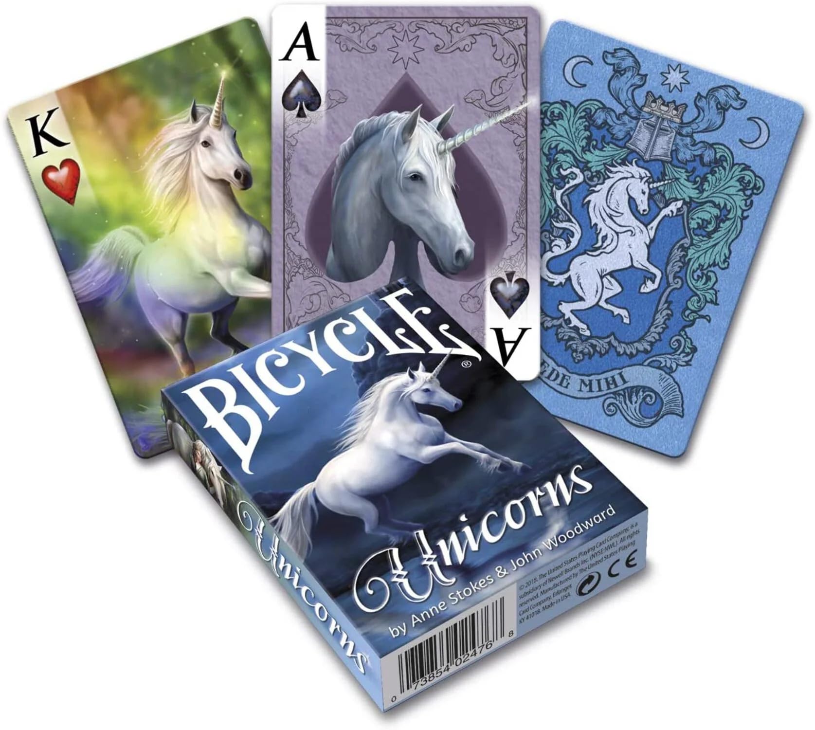 Amazon.com: Bicycle Anne Stokes Unicorns Playing Cards : Toys & Games