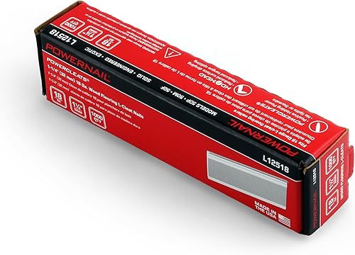 Miniatura 20 de Powernail L15018 - Clavos de tacos en L de calibre 18 de 1-1/2 pulgadas de longitud (caja de 1000 ct)