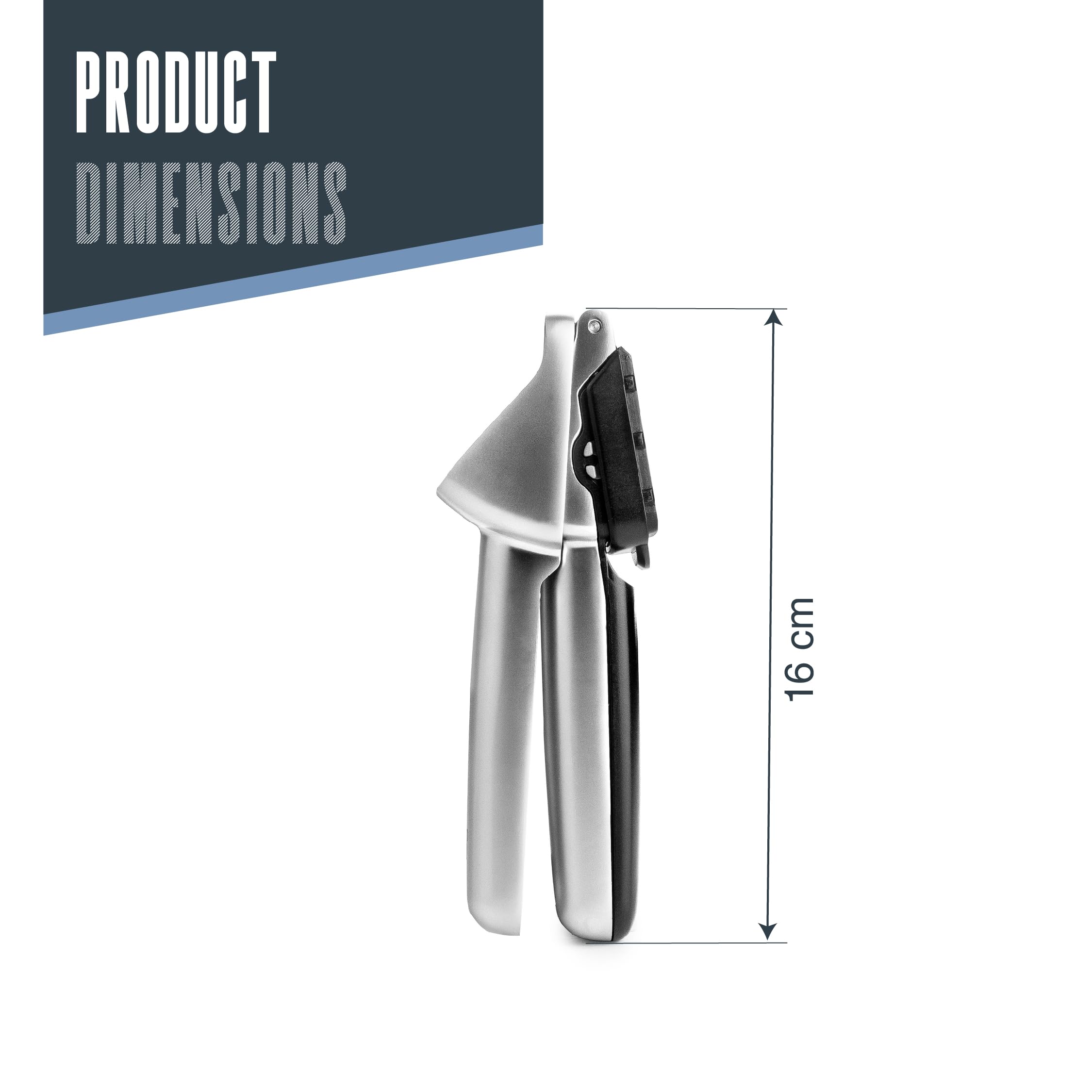 Lacor 60277 - Doppia pressa aglio, schiaccia, cubo, pulizia, mang...