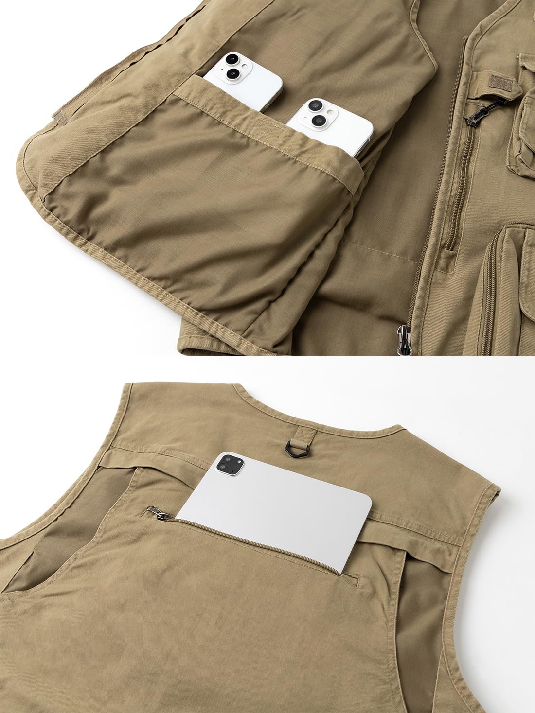Gilet da Pesca Uomo Smanicato Estivo Gilet Sportivo da Lavoro Caccia Giubbotto Senza Maniche Multitasche