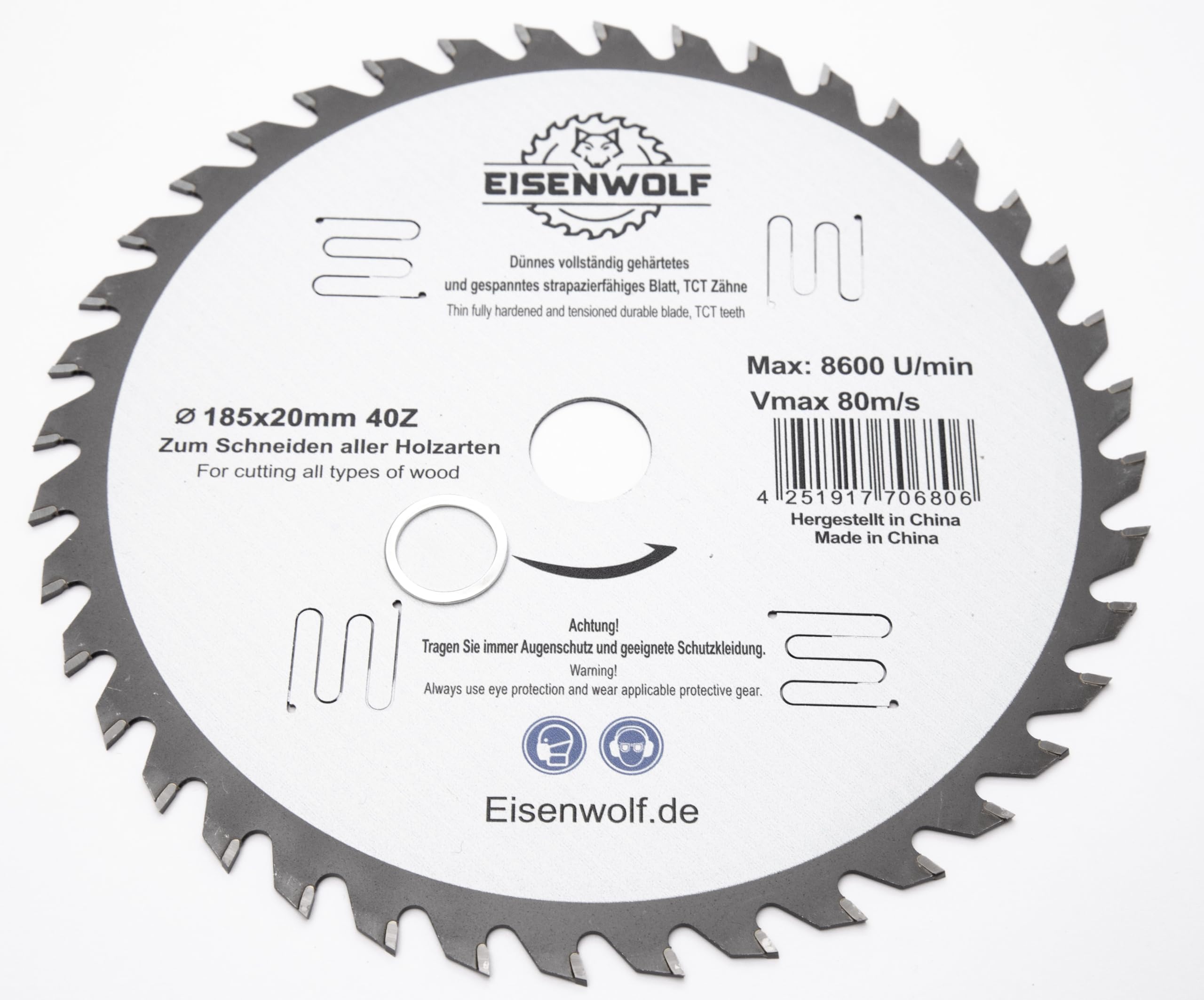 Lama Sega Circolare 185mm - 40 Denti Per Taglio Legno Preciso - Foto 8