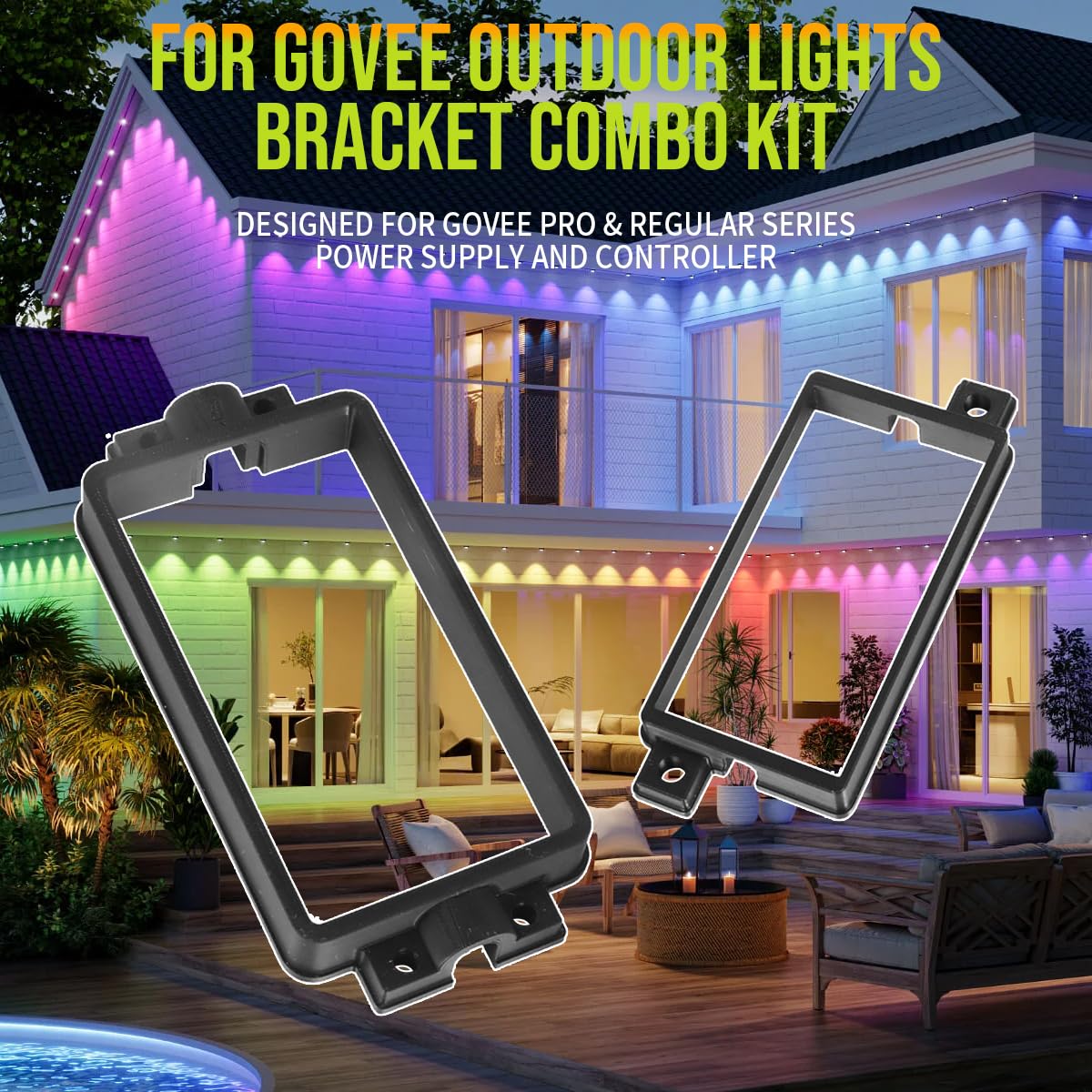 Power Supply & Controller Mount for Govee Permanent Outdoor Lights — Amazon image 2